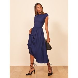 Reformation Kylie Blue Midi Dress